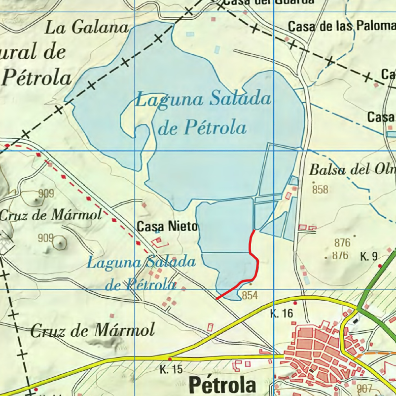 Mapa de la ubicación del vallado