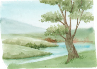 ilustración vega del río