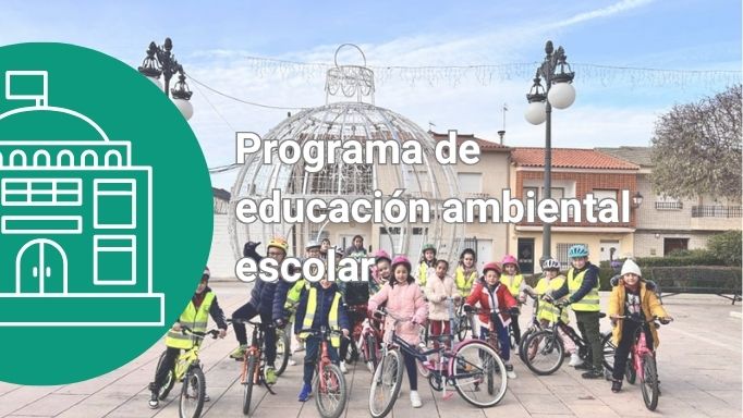 imagen alumnado en bicicleta