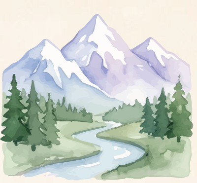ilustración montañas