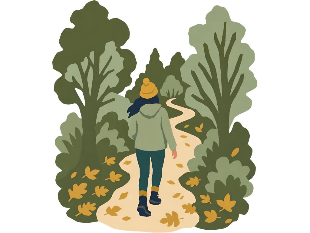 ilustración senderismo