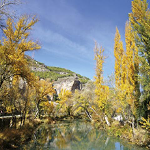 Otoño en la hoz del Júcar en Cuenca