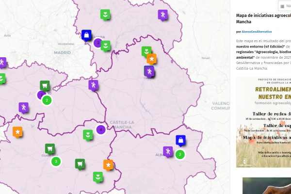 imagen el mapa de iniciativas agroecológicas