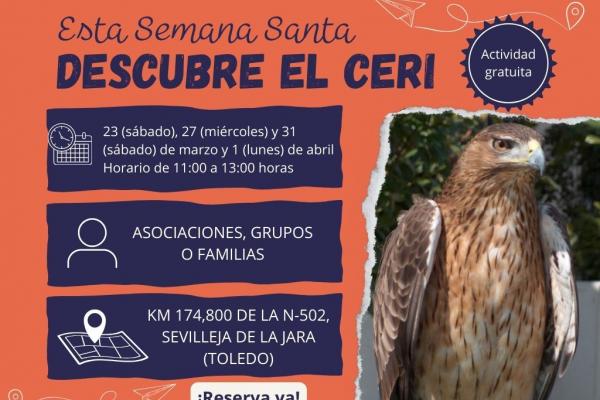 imagen águila y texto visita ceri