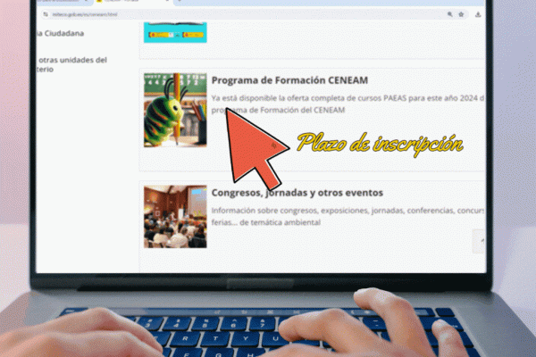 imagen cursos ceneam - oruga escribiendo